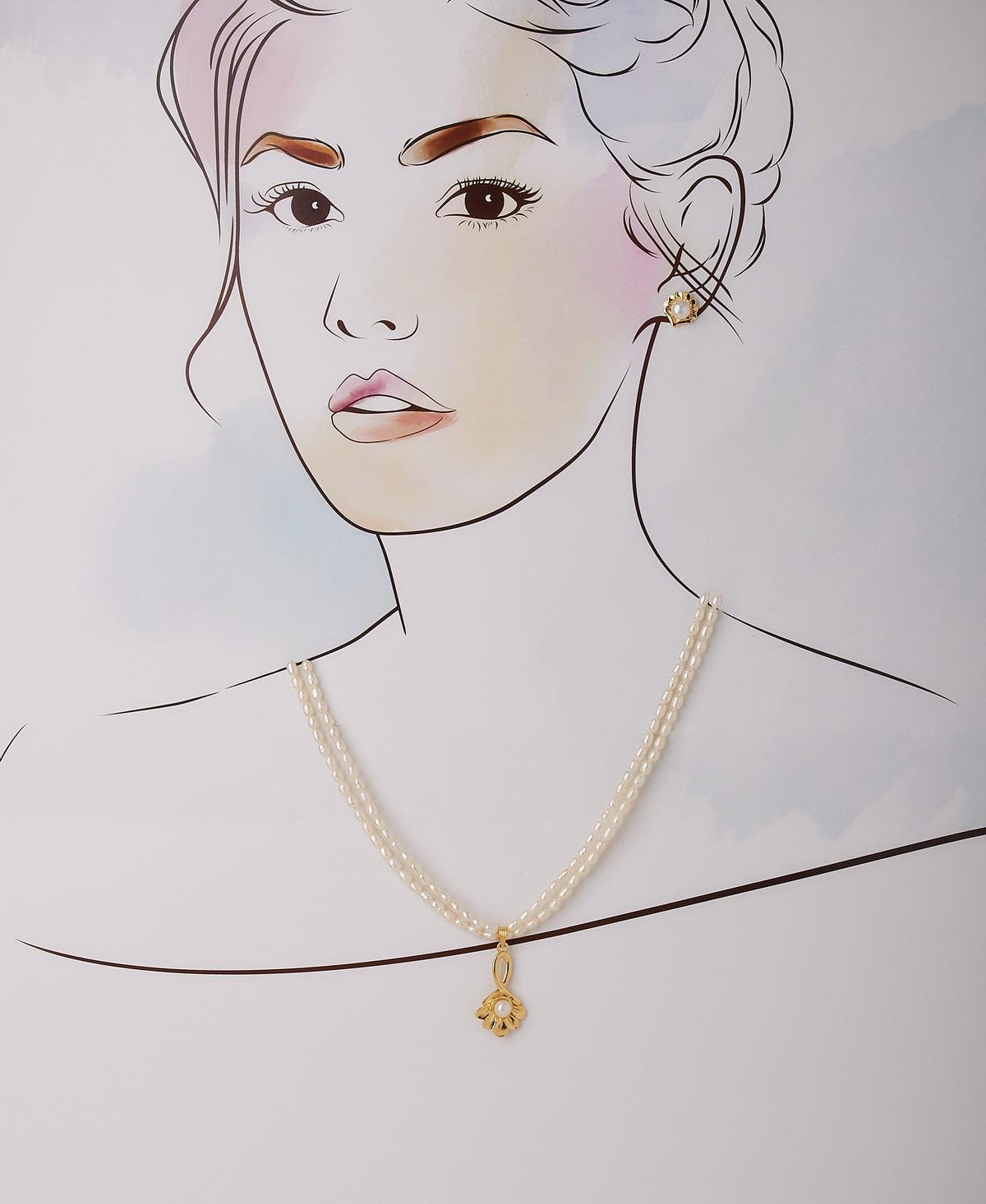 Trendy Real Pearl Necklace Set - Chandrani Pearls