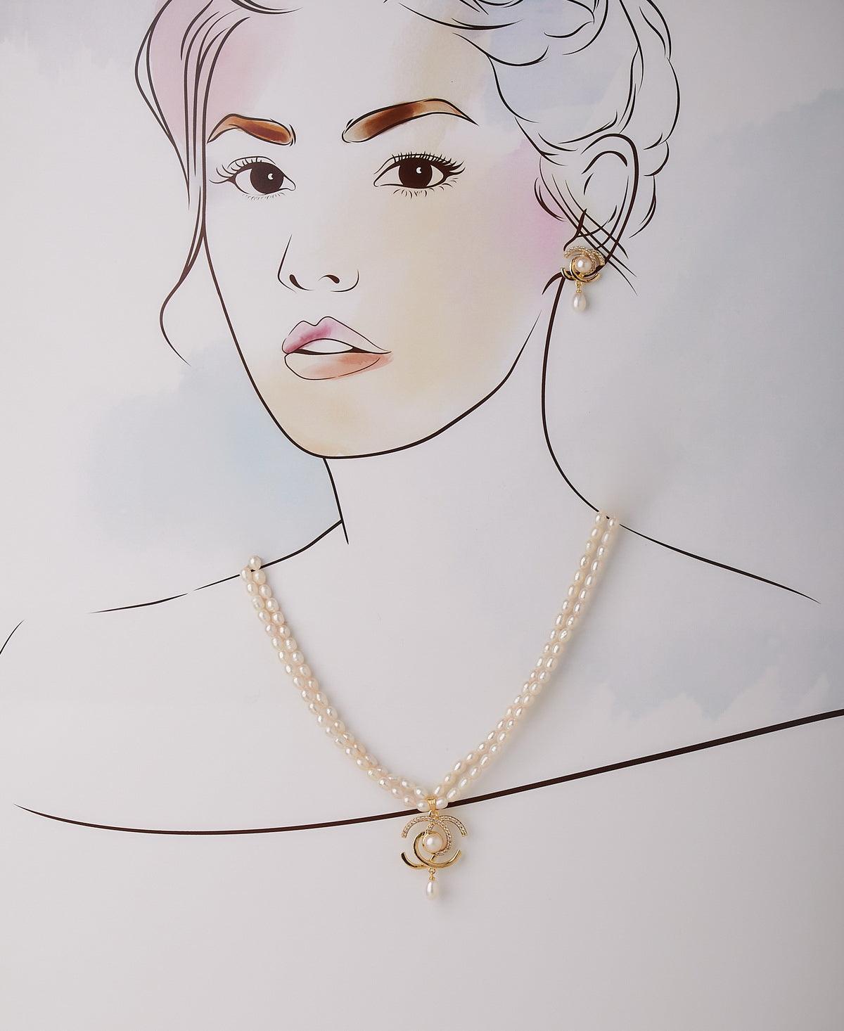 Trendy Real Pearl Necklace Set - Chandrani Pearls