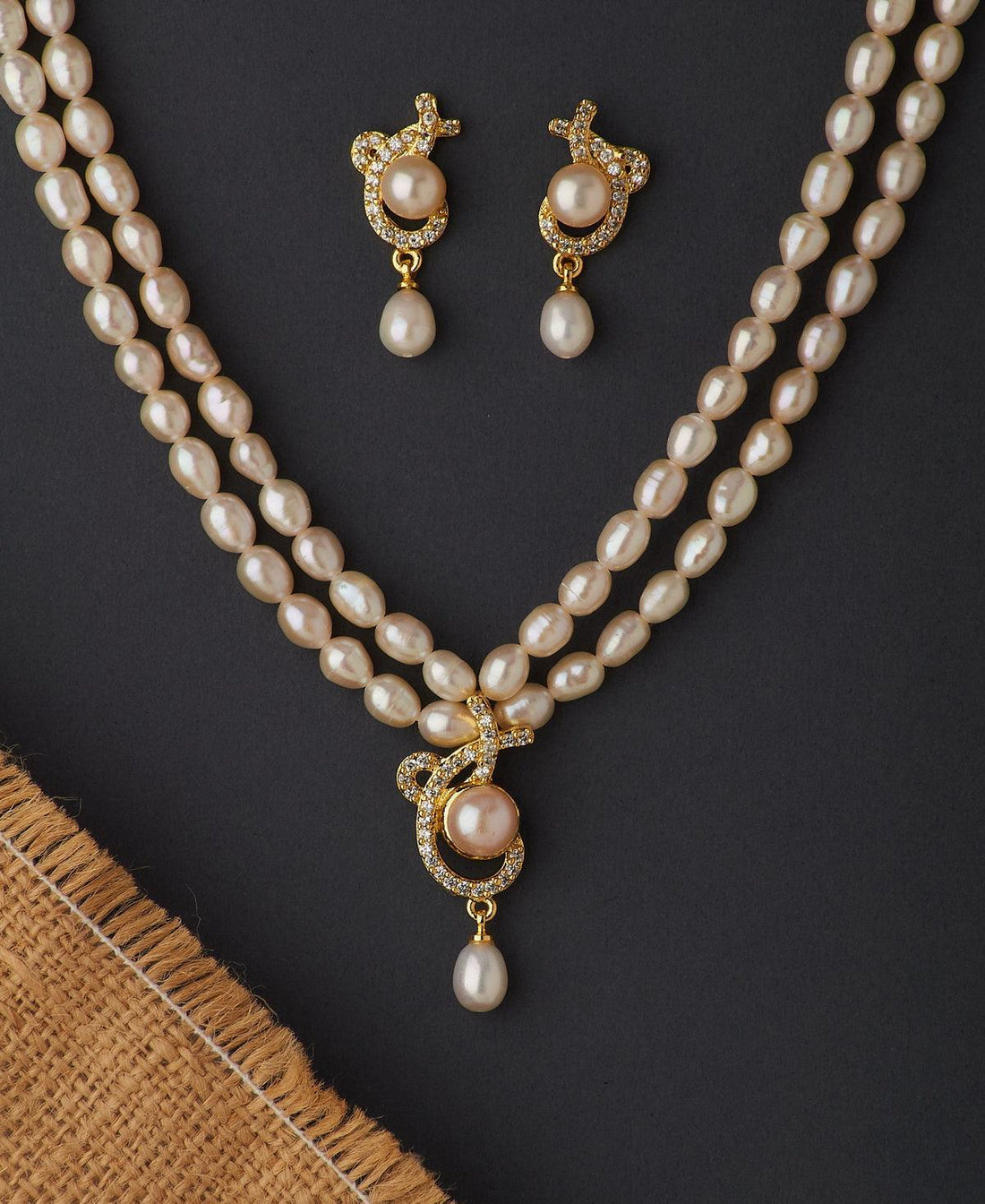 Trendy Real Pearl Necklace Set - Chandrani Pearls