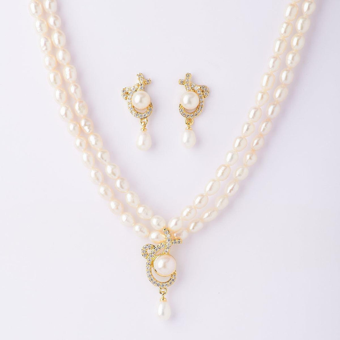 Trendy Real Pearl Necklace Set - Chandrani Pearls