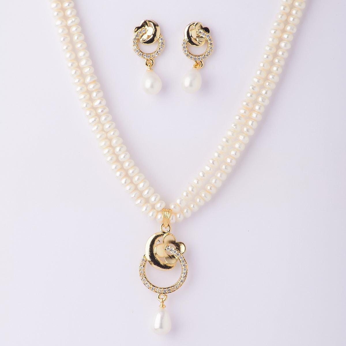 Trendy Real Pearl Necklace Set - Chandrani Pearls