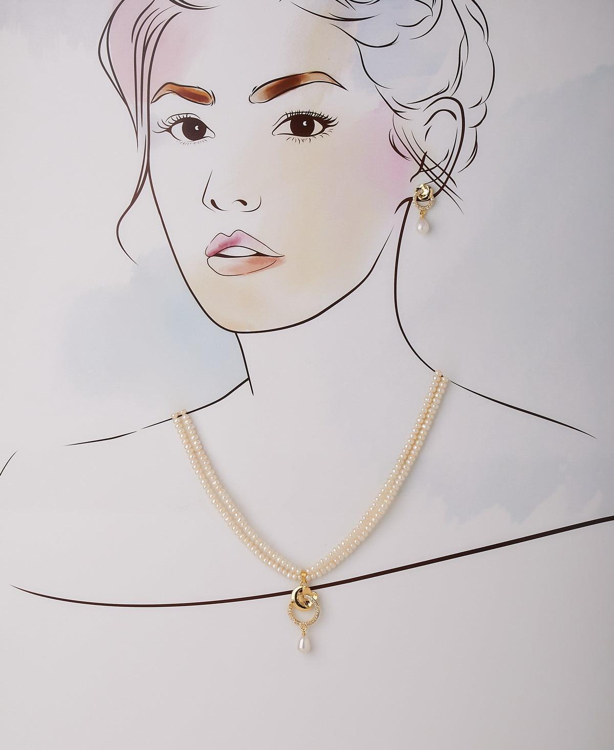 Trendy Real Pearl Necklace Set - Chandrani Pearls