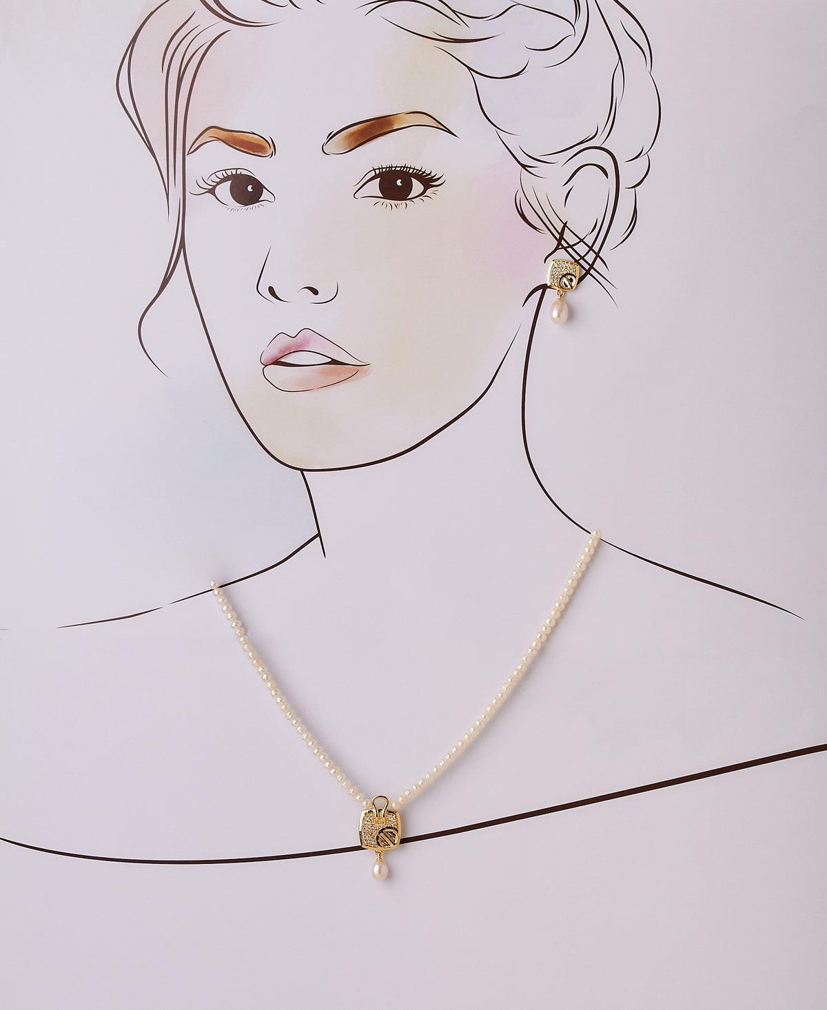 Trendy Real Pearl Necklace Set - Chandrani Pearls