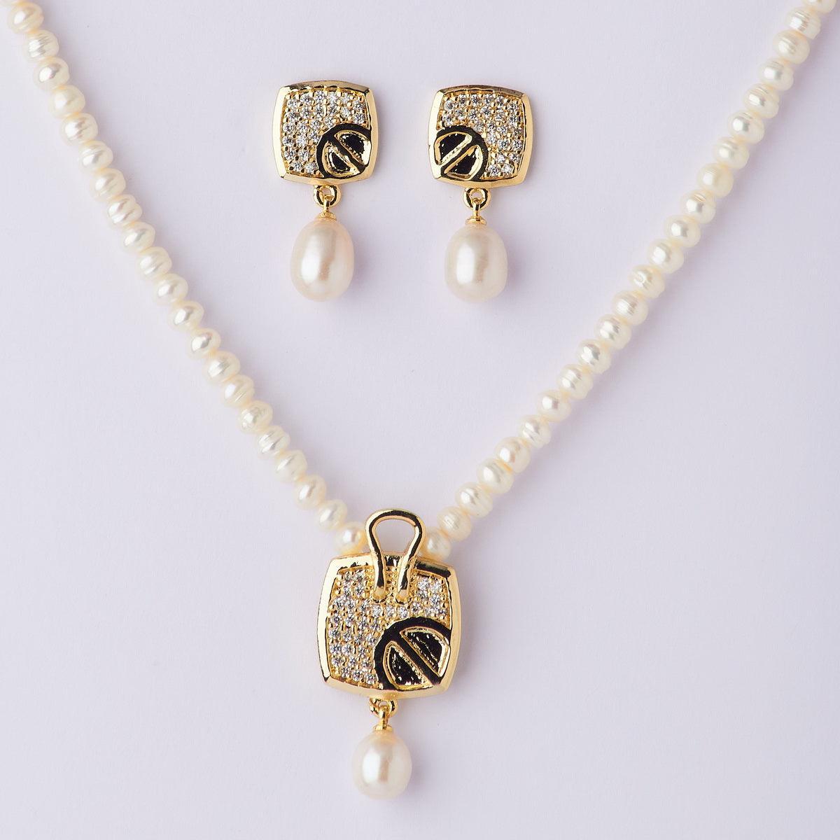 Trendy Real Pearl Necklace Set - Chandrani Pearls