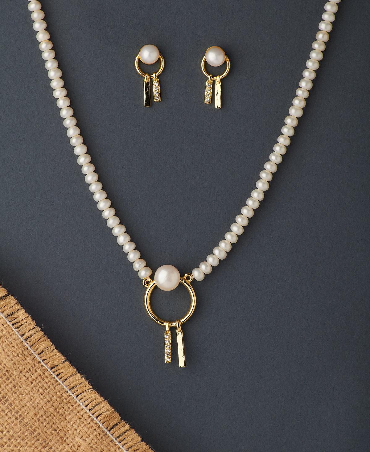 Trendy Real Pearl Necklace Set - Chandrani Pearls