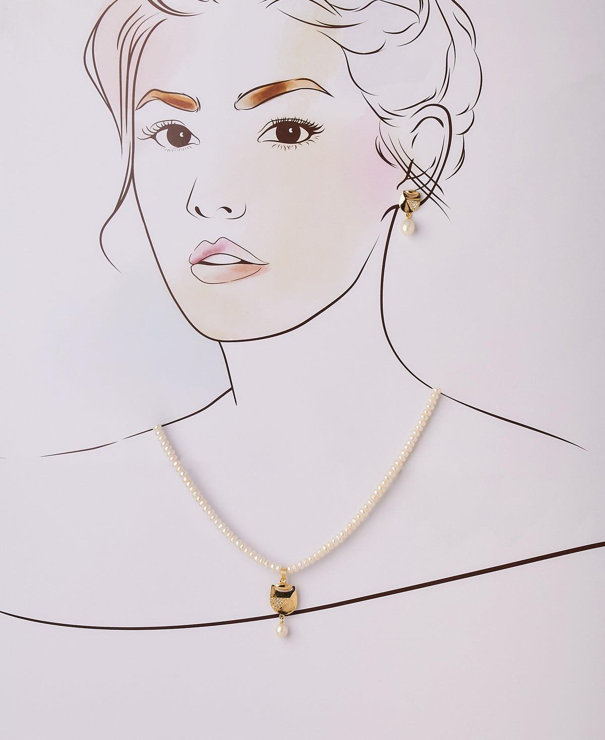 Trendy Real Pearl Necklace Set - Chandrani Pearls