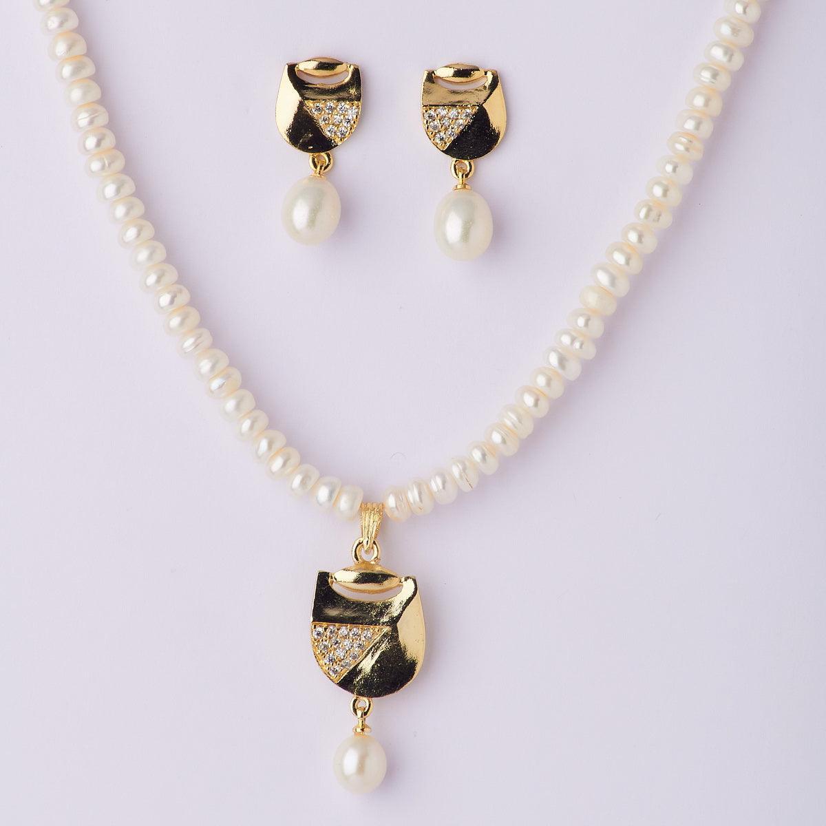 Trendy Real Pearl Necklace Set - Chandrani Pearls
