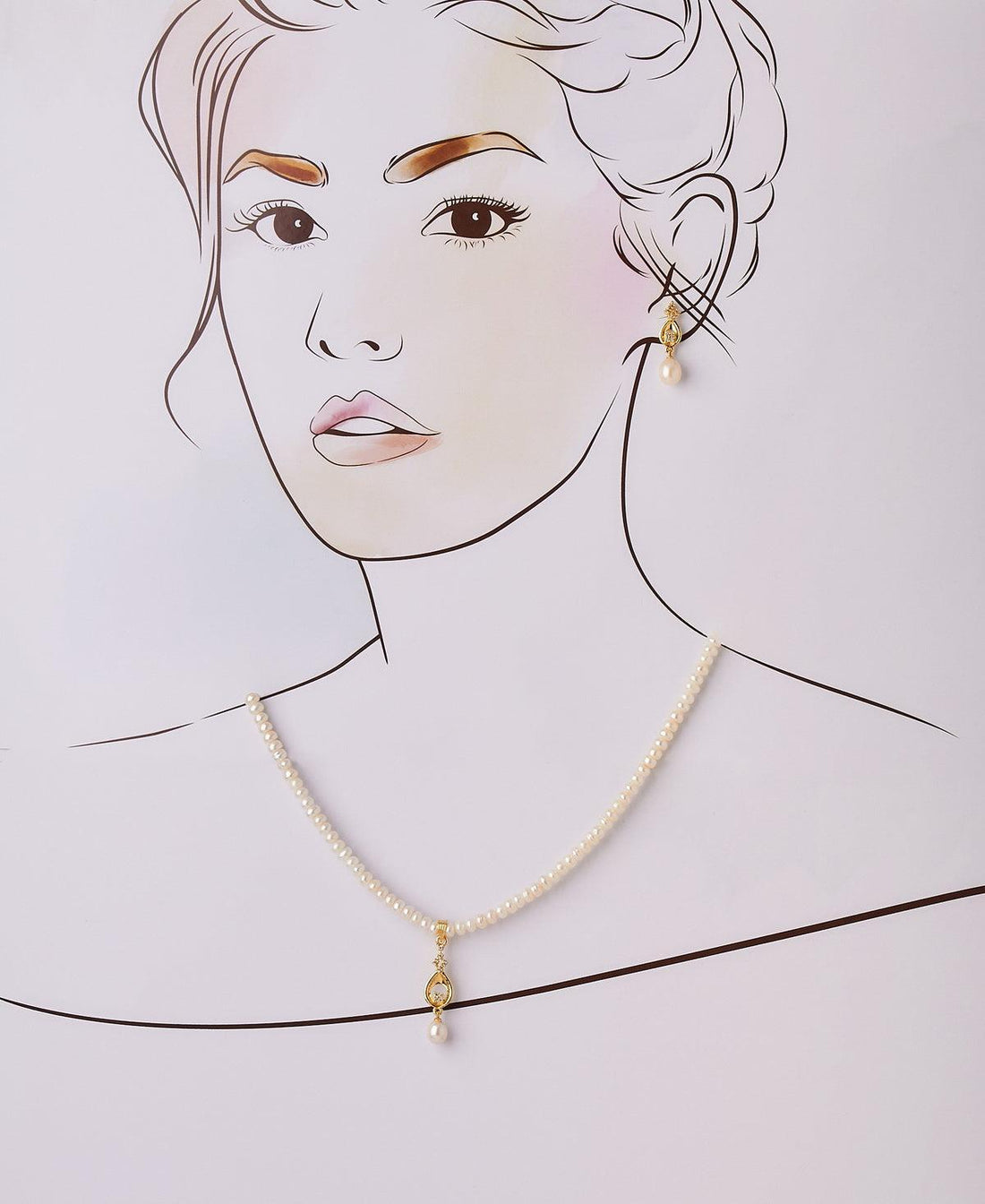 Trendy Real Pearl Necklace Set - Chandrani Pearls