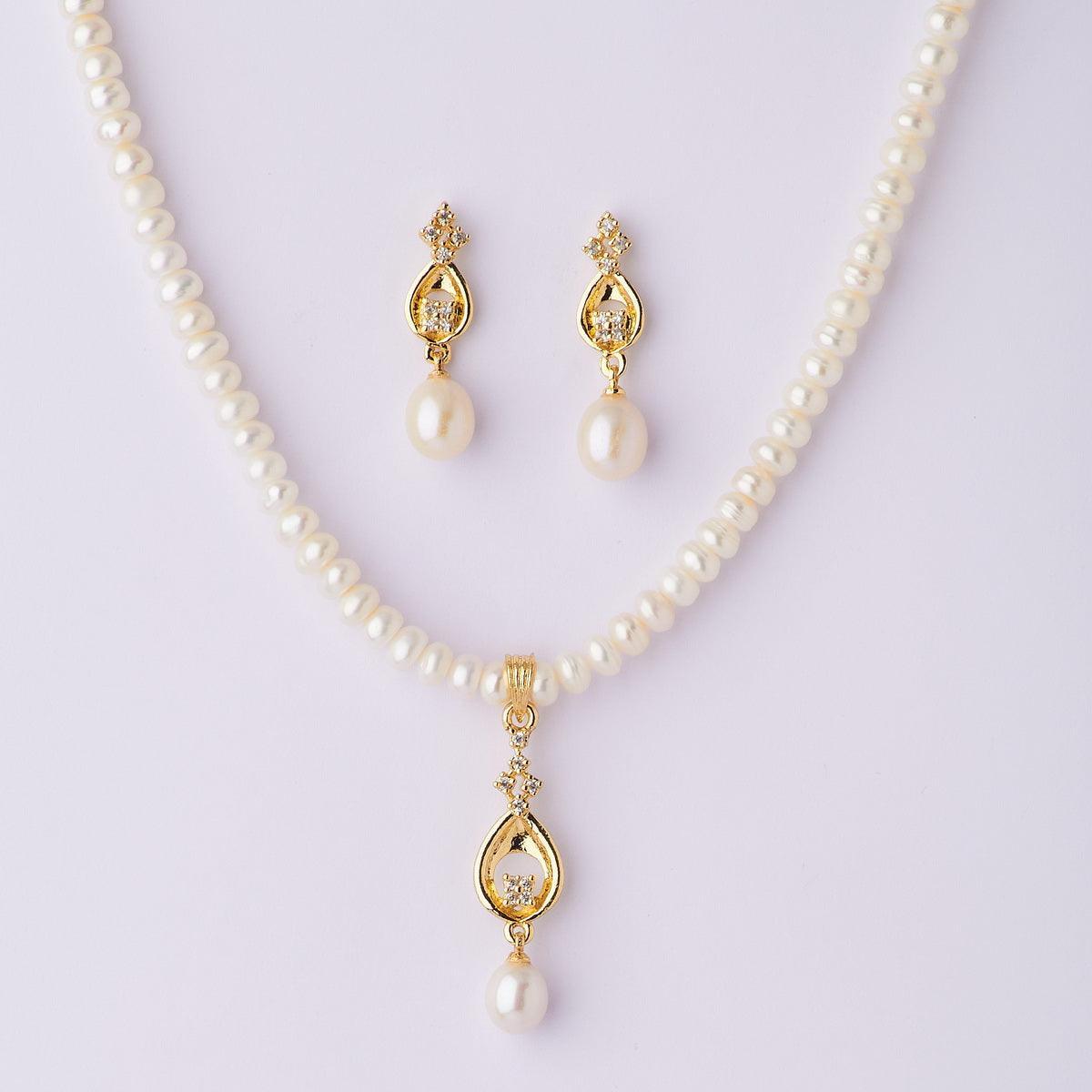 Trendy Real Pearl Necklace Set - Chandrani Pearls