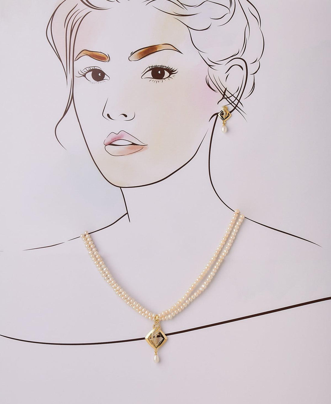 Trendy Real Pearl Necklace Set - Chandrani Pearls