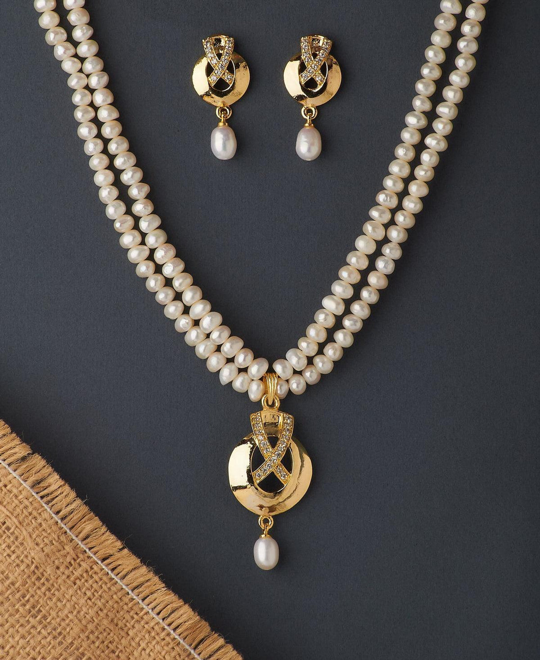 Trendy Real Pearl Necklace Set - Chandrani Pearls