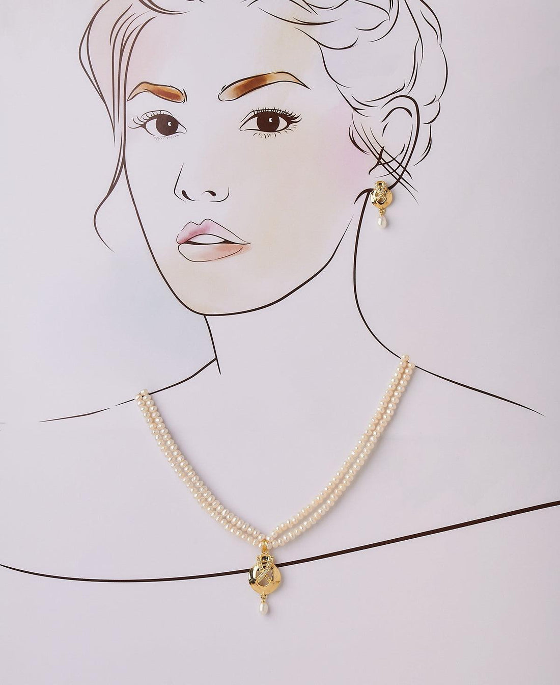 Trendy Real Pearl Necklace Set - Chandrani Pearls