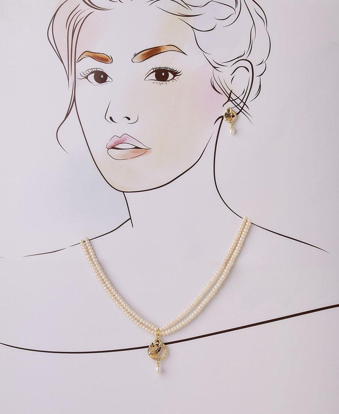 Trendy Real Pearl Necklace Set - Chandrani Pearls