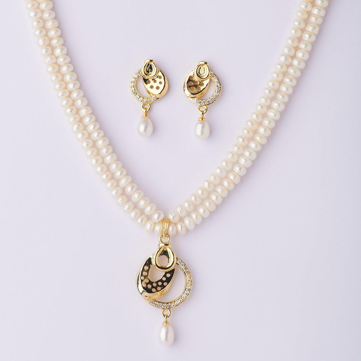 Trendy Real Pearl Necklace Set - Chandrani Pearls