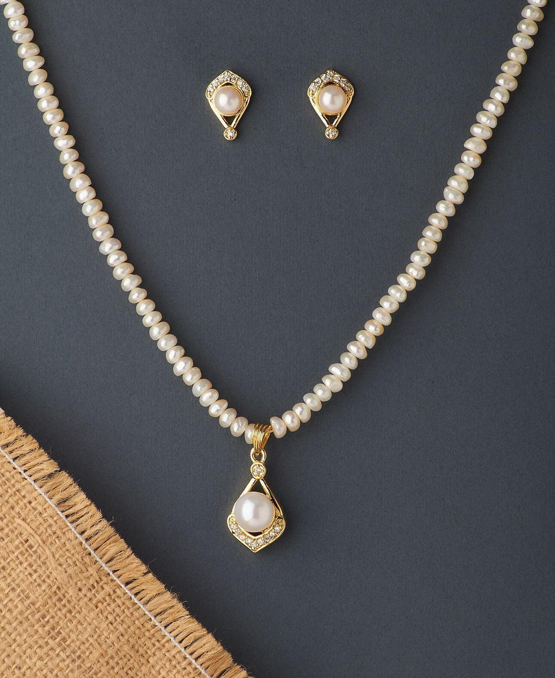 Trendy Real Pearl Necklace Set - Chandrani Pearls