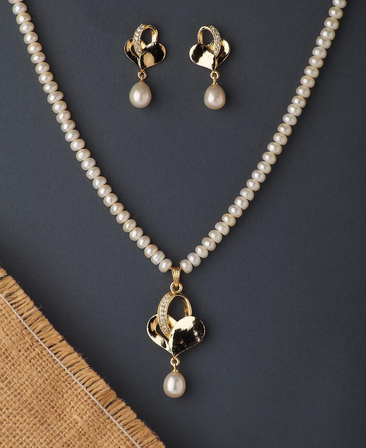 Trendy Real Pearl Necklace Set - Chandrani Pearls