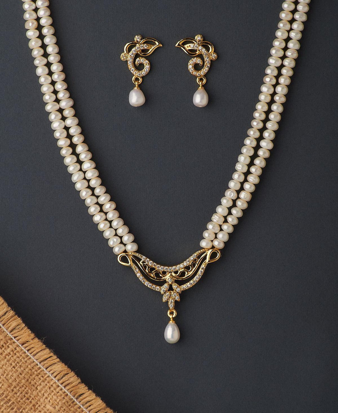 Trendy Real Pearl Necklace Set - Chandrani Pearls