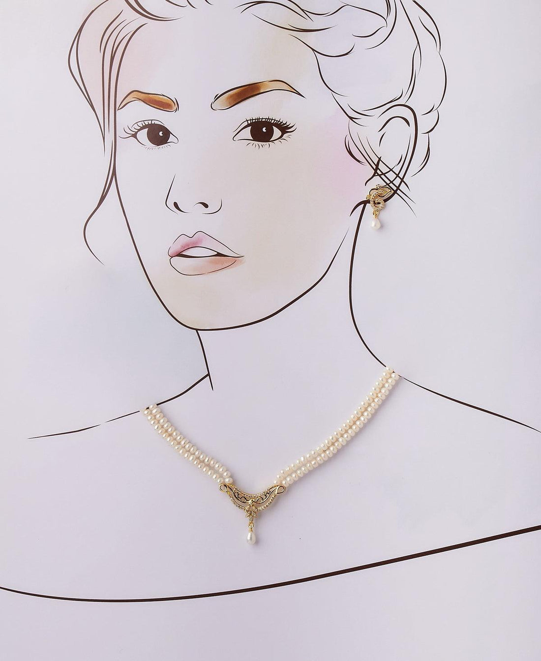 Trendy Real Pearl Necklace Set - Chandrani Pearls
