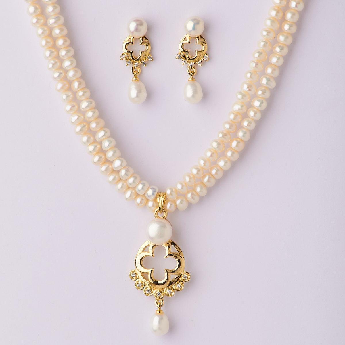 Trendy Real Pearl Necklace Set - Chandrani Pearls