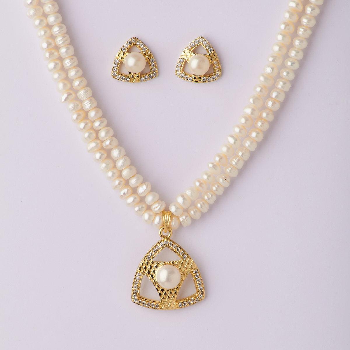 Trendy Real Pearl Necklace Set - Chandrani Pearls
