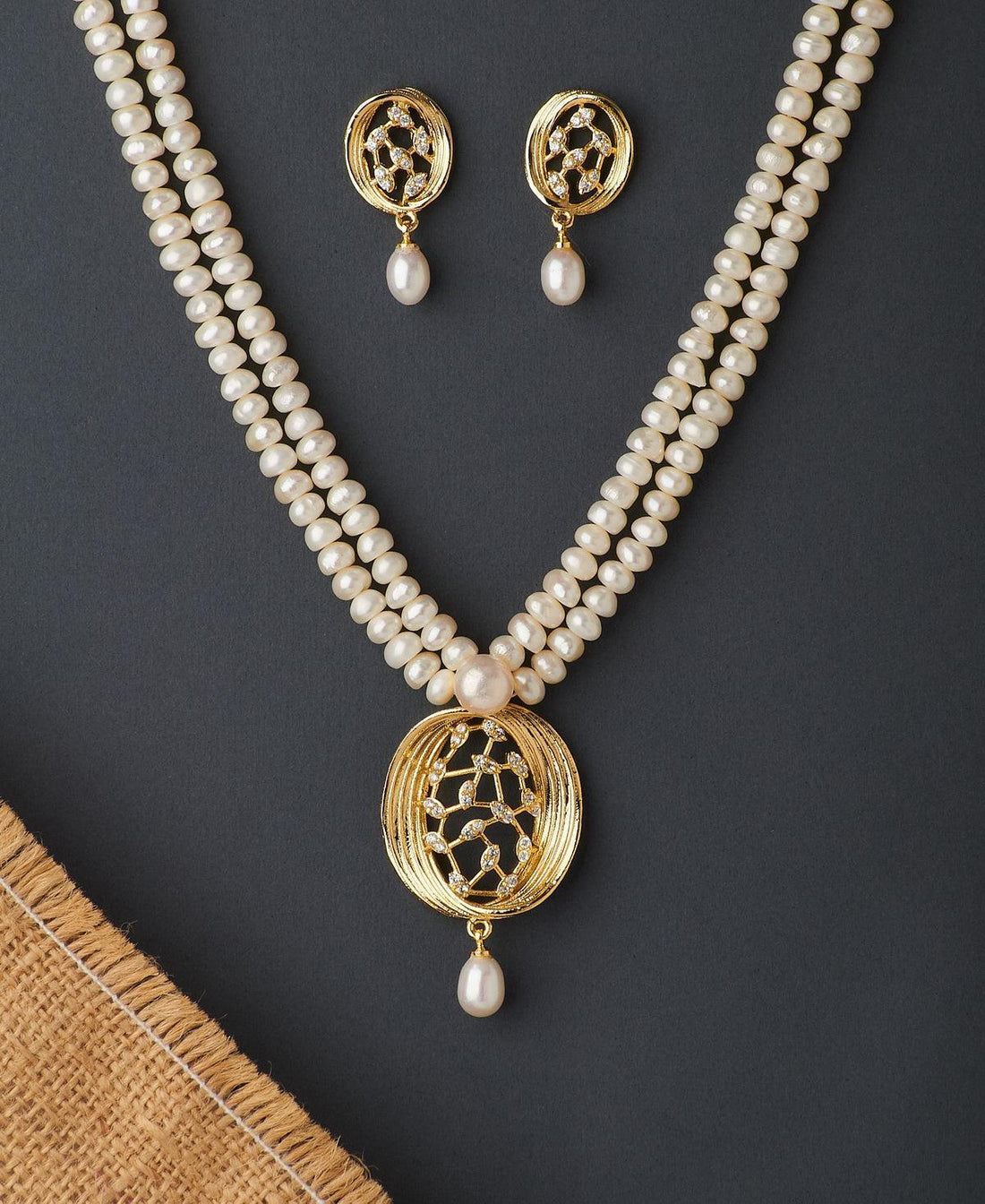 Trendy Real Pearl Necklace Set - Chandrani Pearls