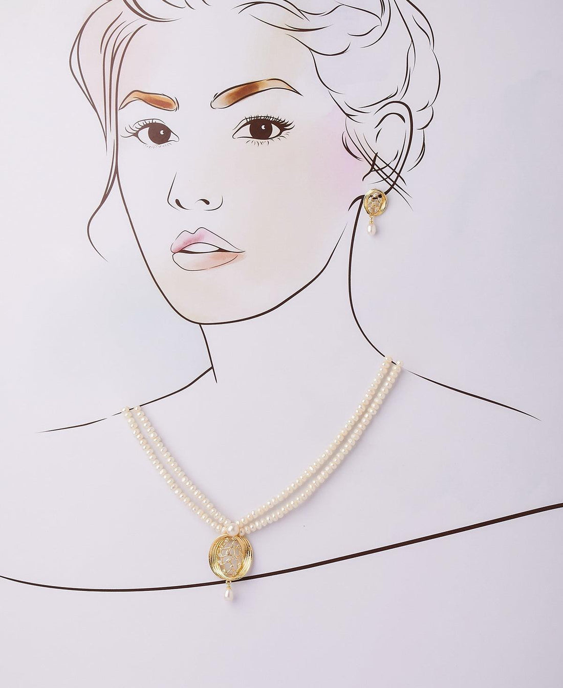 Trendy Real Pearl Necklace Set - Chandrani Pearls