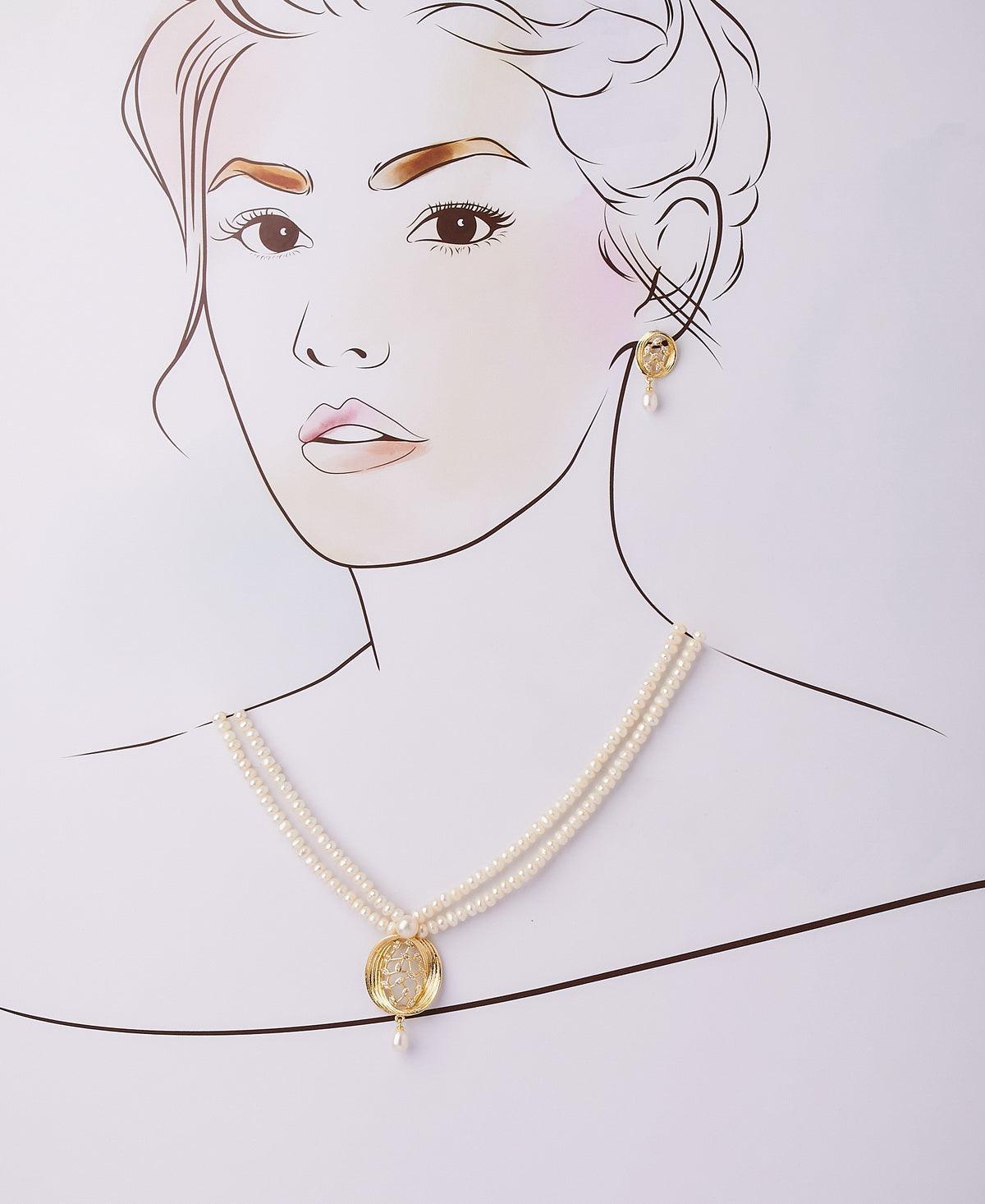Trendy Real Pearl Necklace Set - Chandrani Pearls