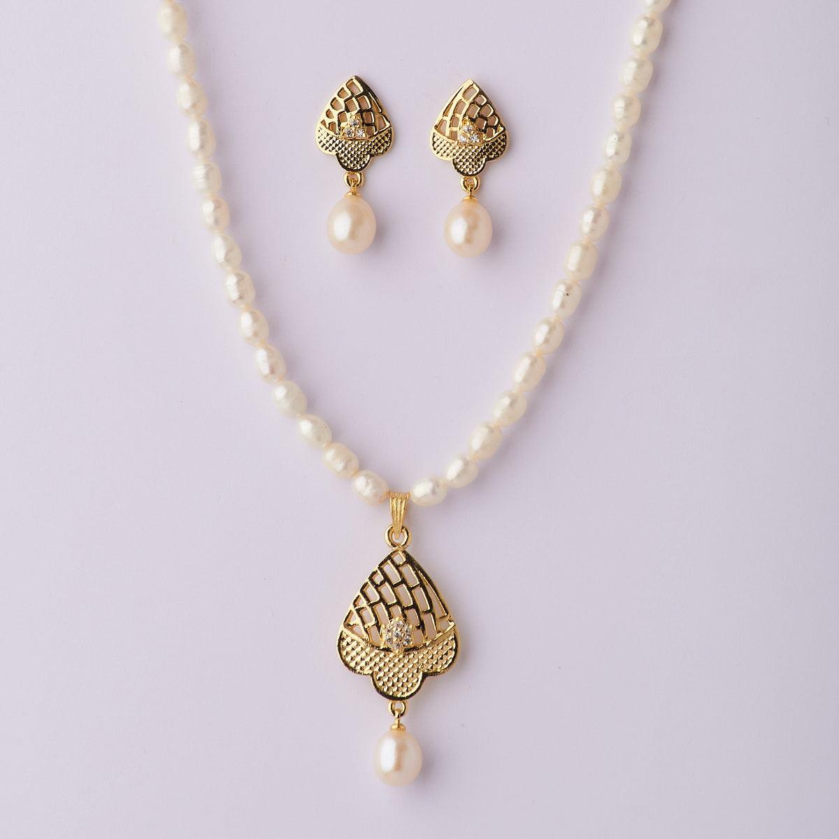 Trendy Real Pearl Necklace Set - Chandrani Pearls