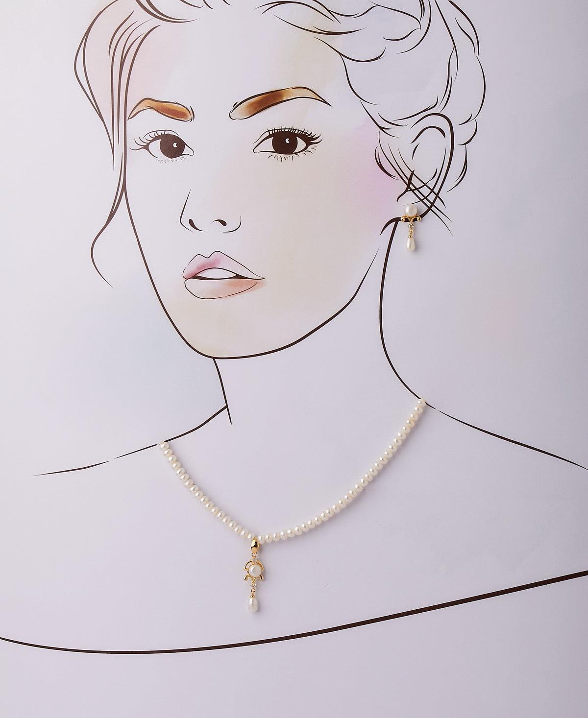 Trendy Real Pearl Necklace Set - Chandrani Pearls