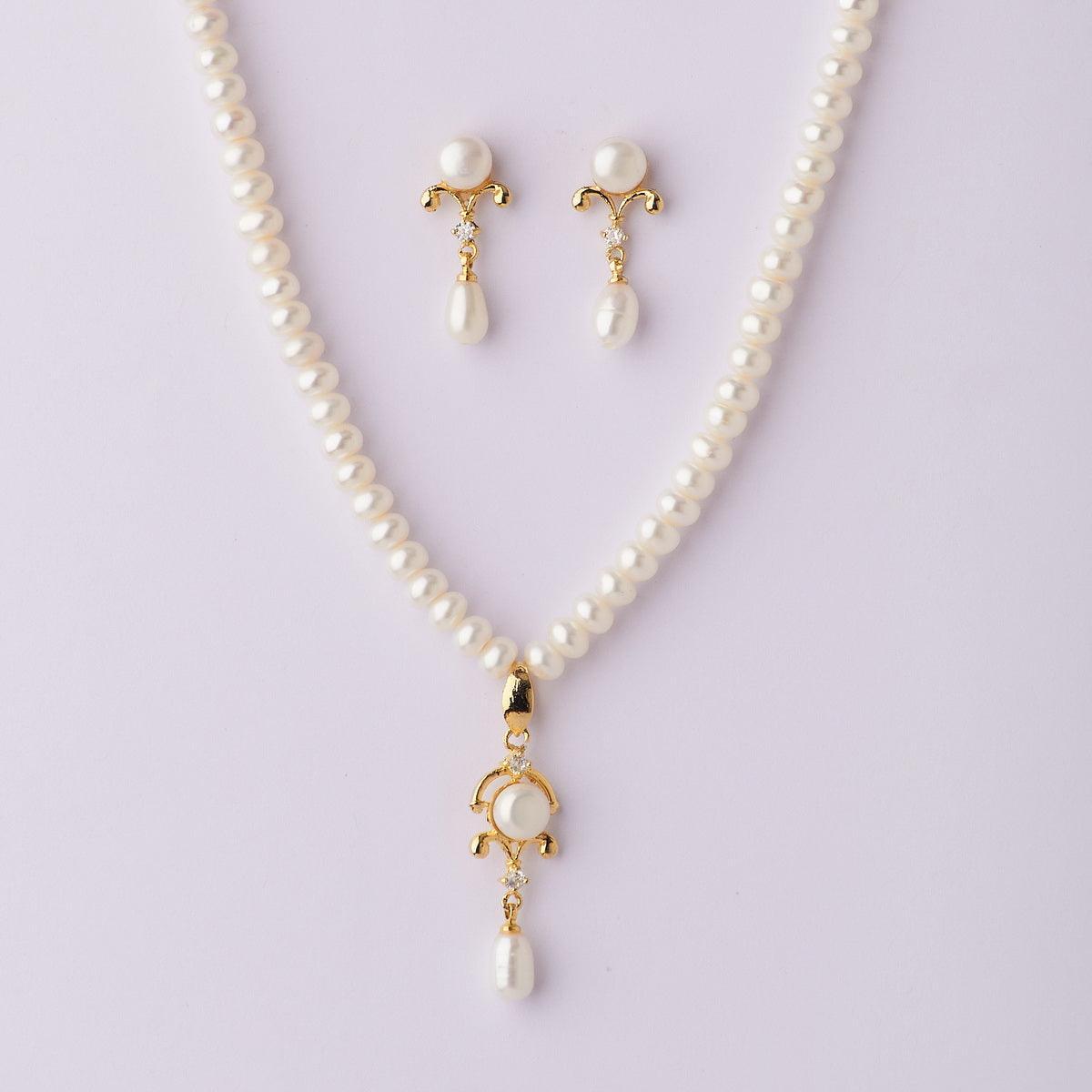 Trendy Real Pearl Necklace Set - Chandrani Pearls