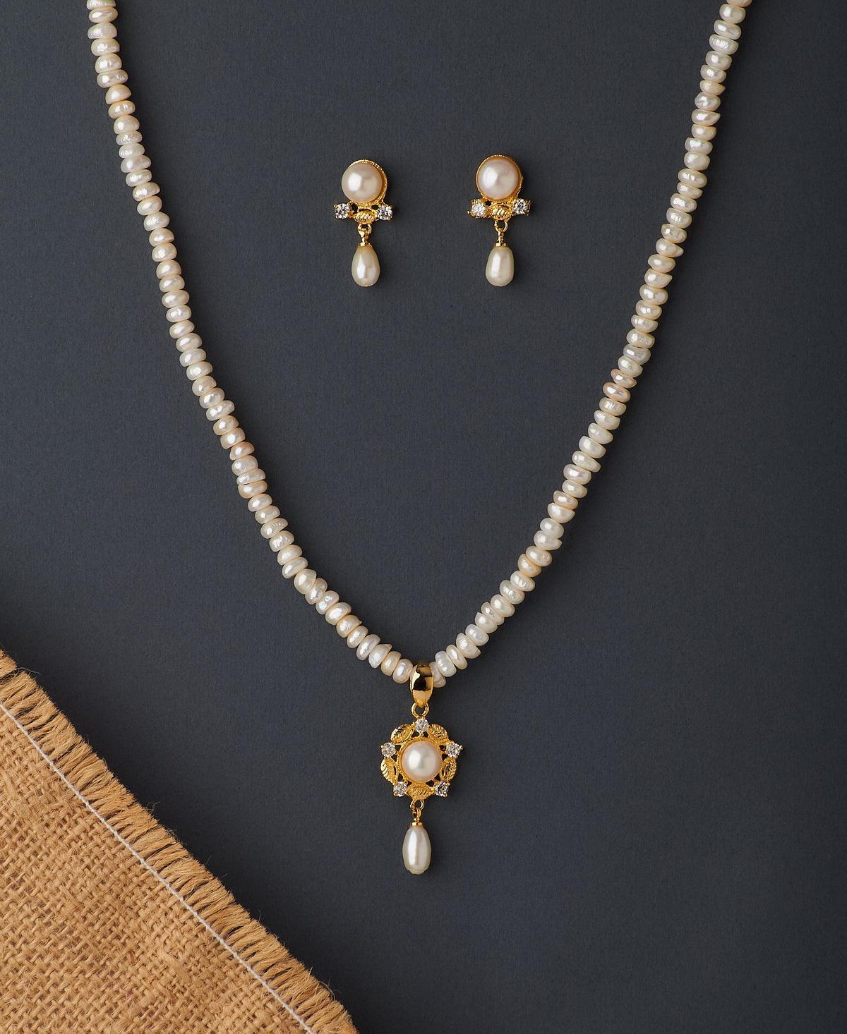 Trendy Real Pearl Necklace Set - Chandrani Pearls