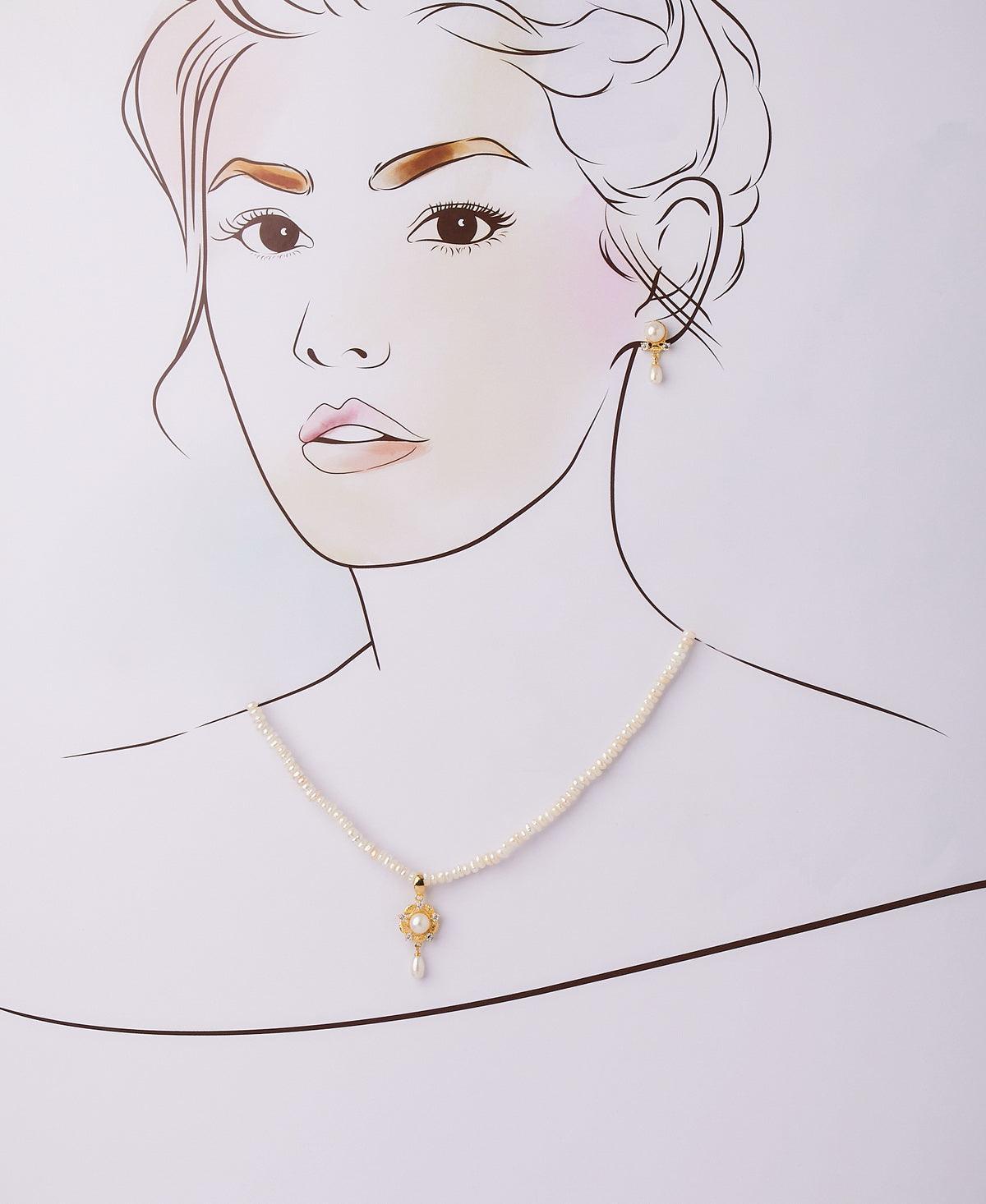 Trendy Real Pearl Necklace Set - Chandrani Pearls