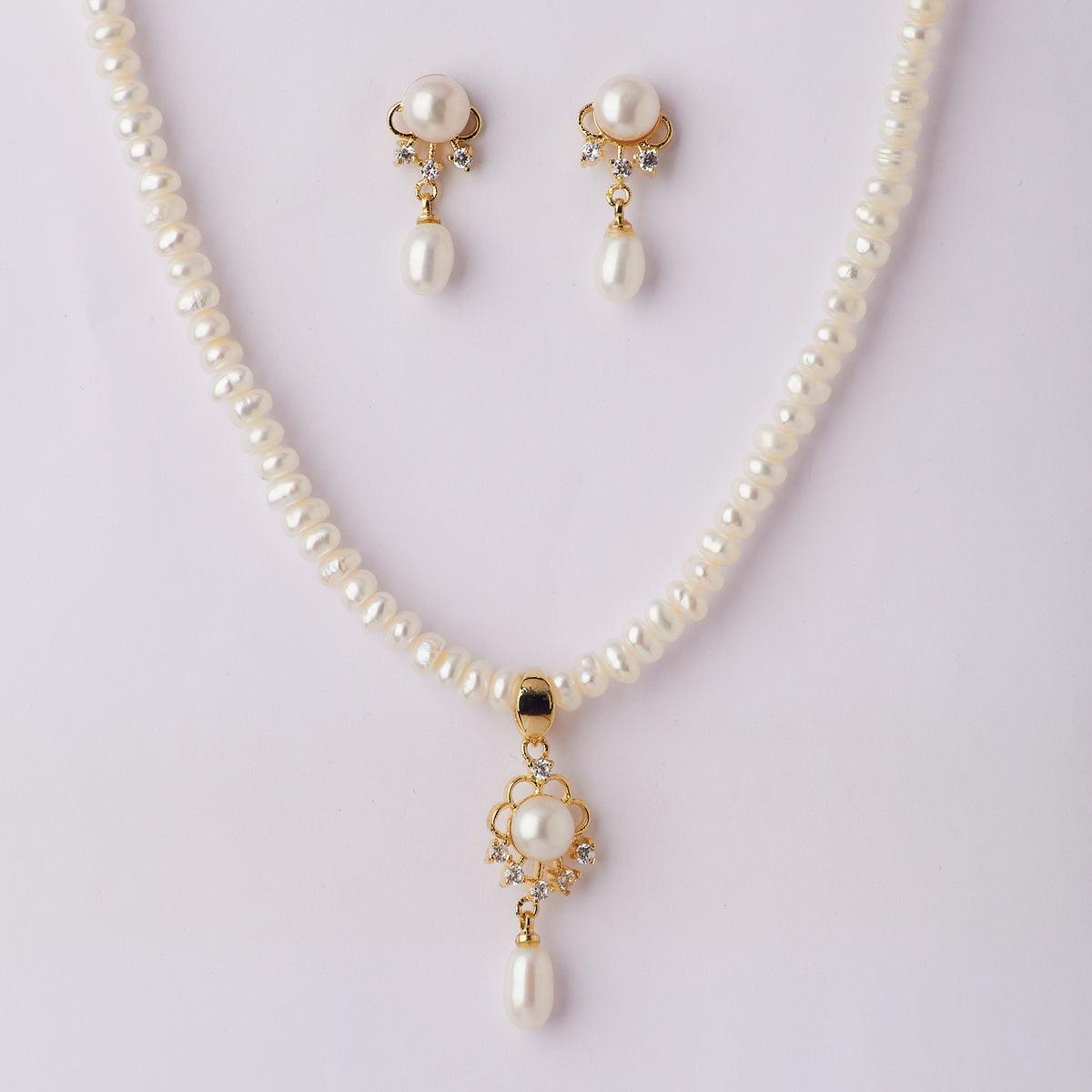 Trendy Real Pearl Necklace Set - Chandrani Pearls