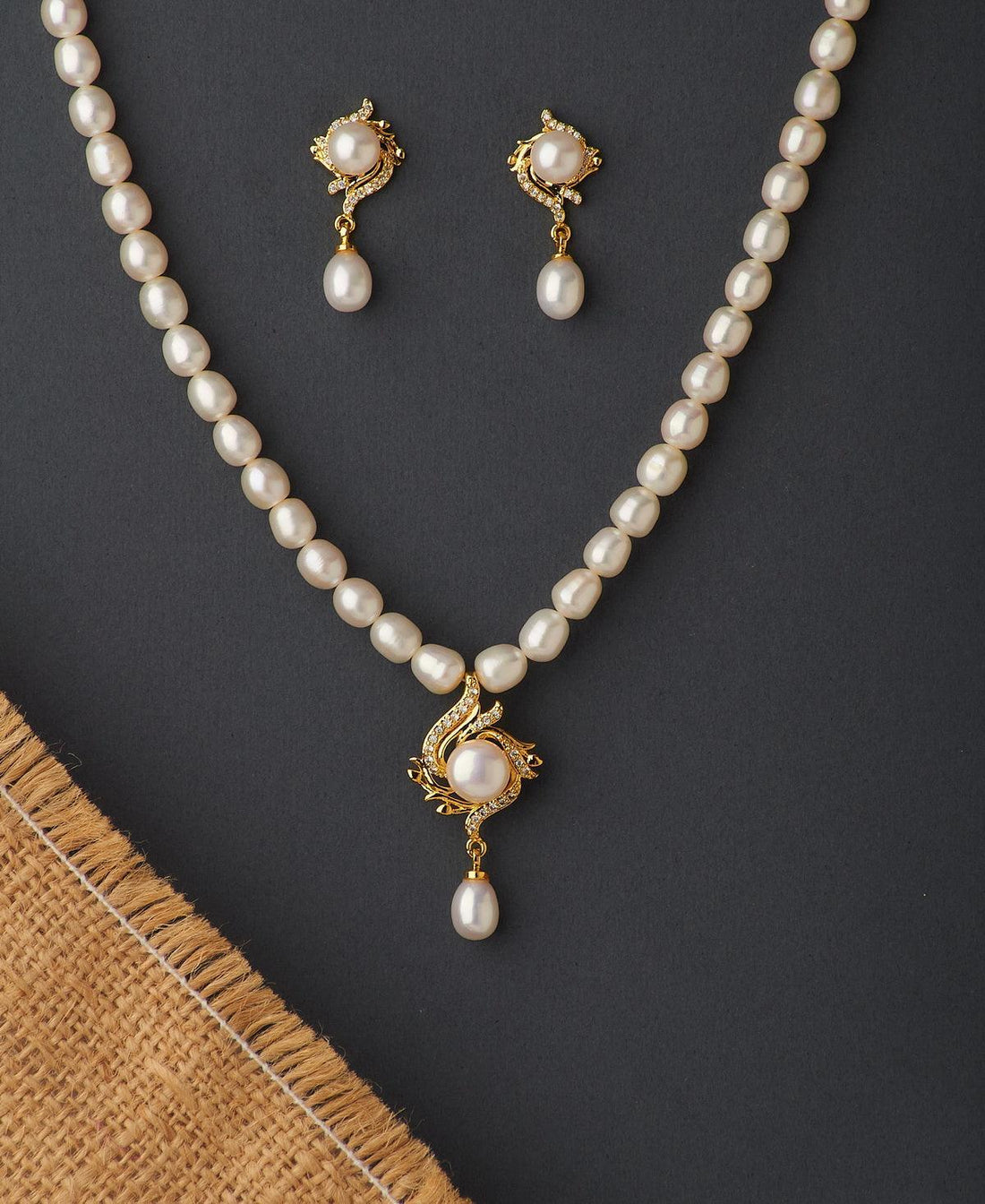 Trendy Real Pearl Necklace Set - Chandrani Pearls
