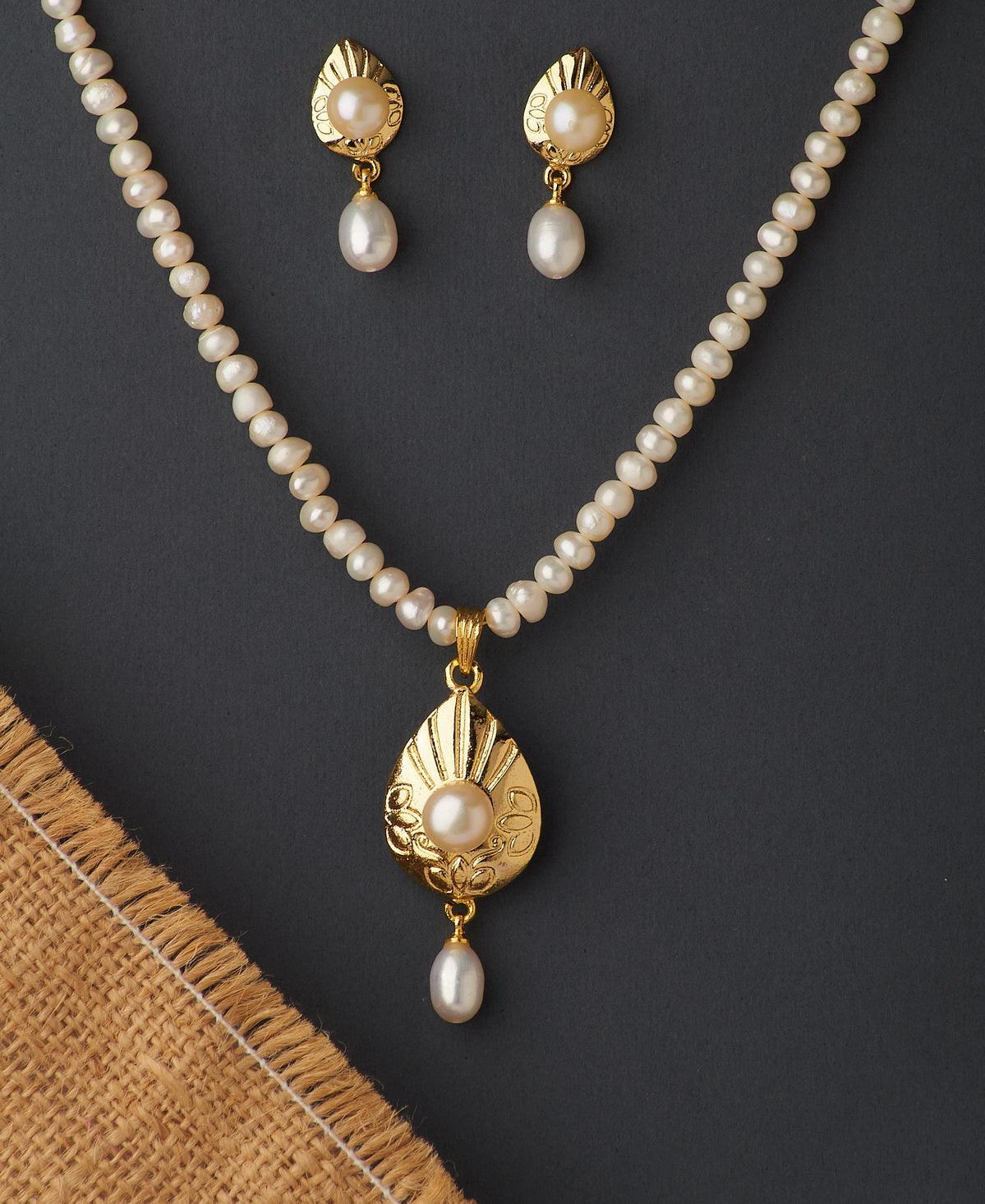 Trendy Real Pearl Necklace Set - Chandrani Pearls