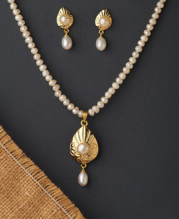 Trendy Real Pearl Necklace Set - Chandrani Pearls