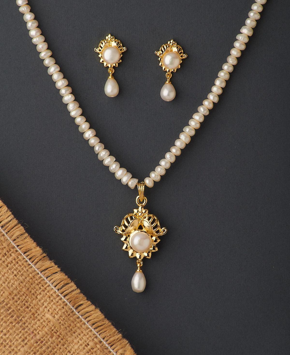Trendy Real Pearl Necklace Set - Chandrani Pearls
