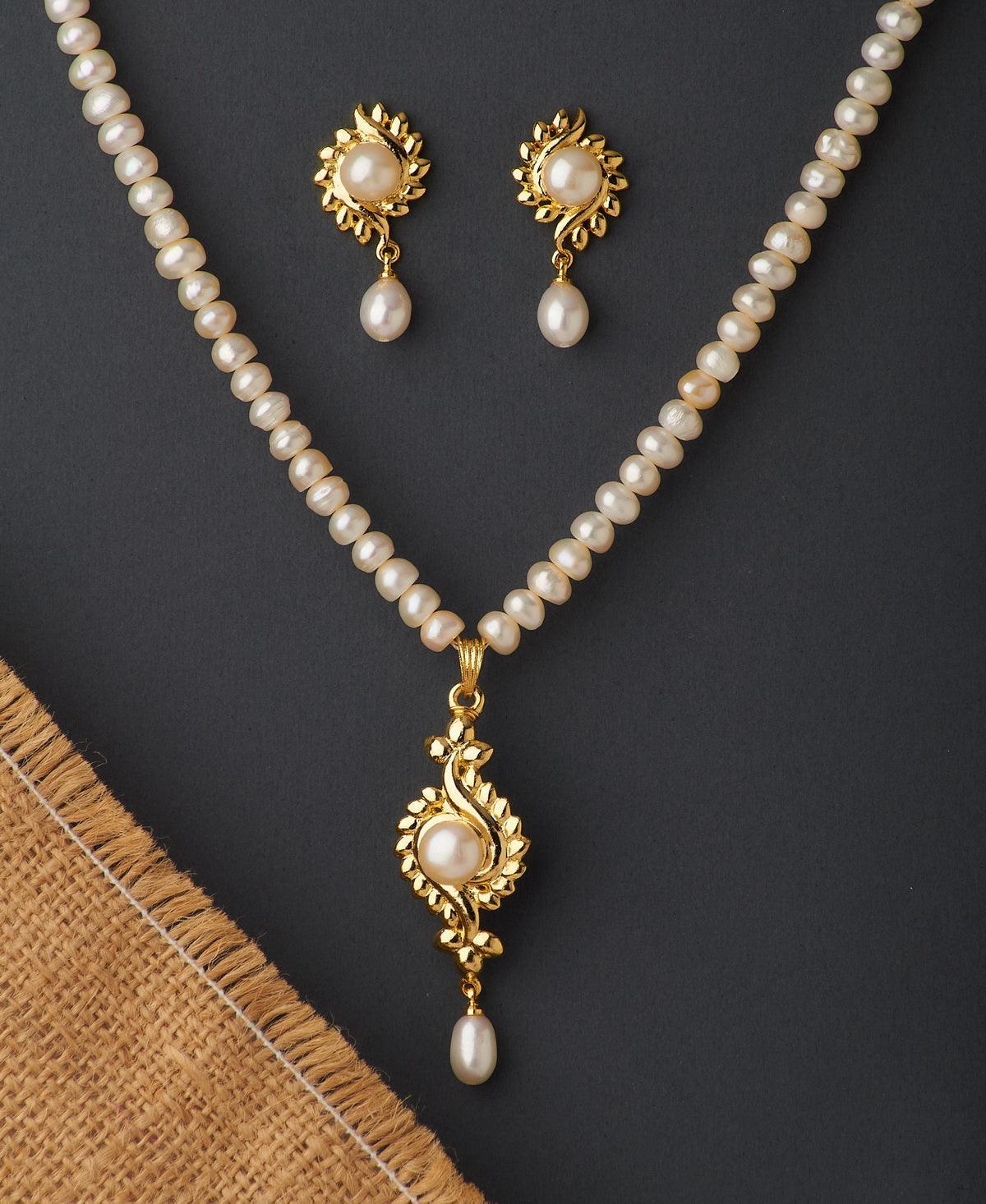 Trendy Real Pearl Necklace Set - Chandrani Pearls