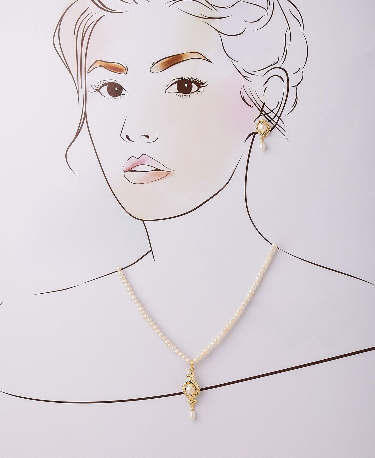 Trendy Real Pearl Necklace Set - Chandrani Pearls