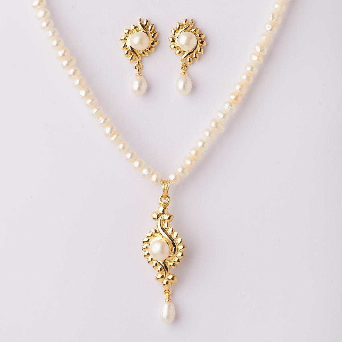 Trendy Real Pearl Necklace Set - Chandrani Pearls