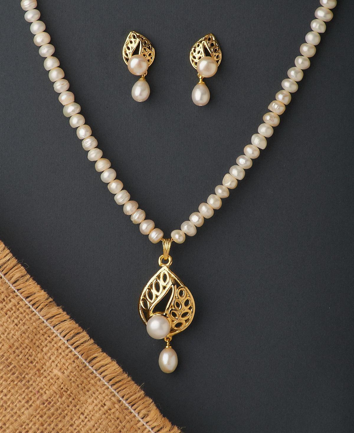 Trendy Real Pearl Necklace Set - Chandrani Pearls