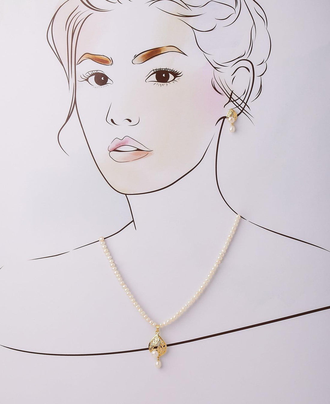 Trendy Real Pearl Necklace Set - Chandrani Pearls