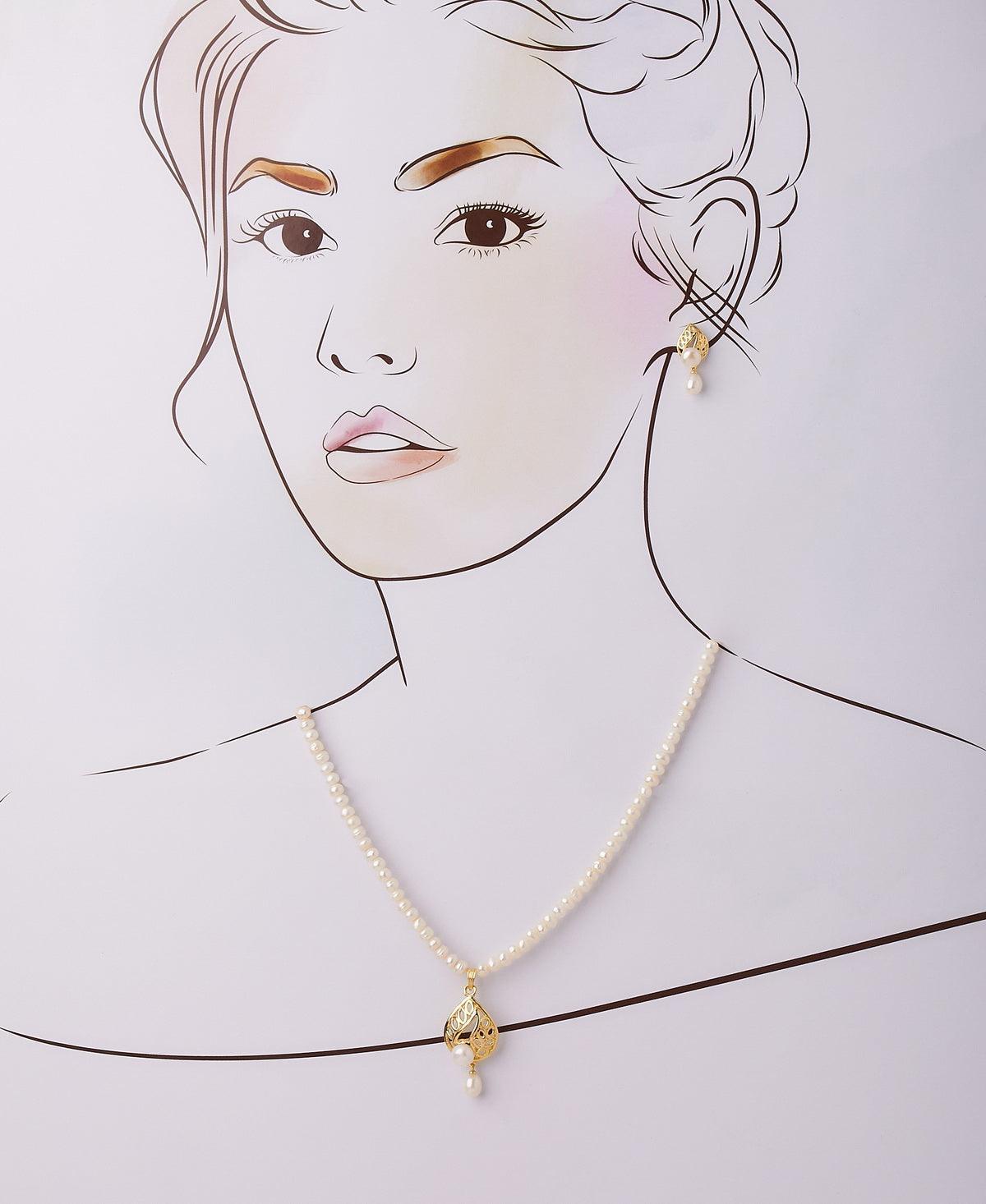 Trendy Real Pearl Necklace Set - Chandrani Pearls