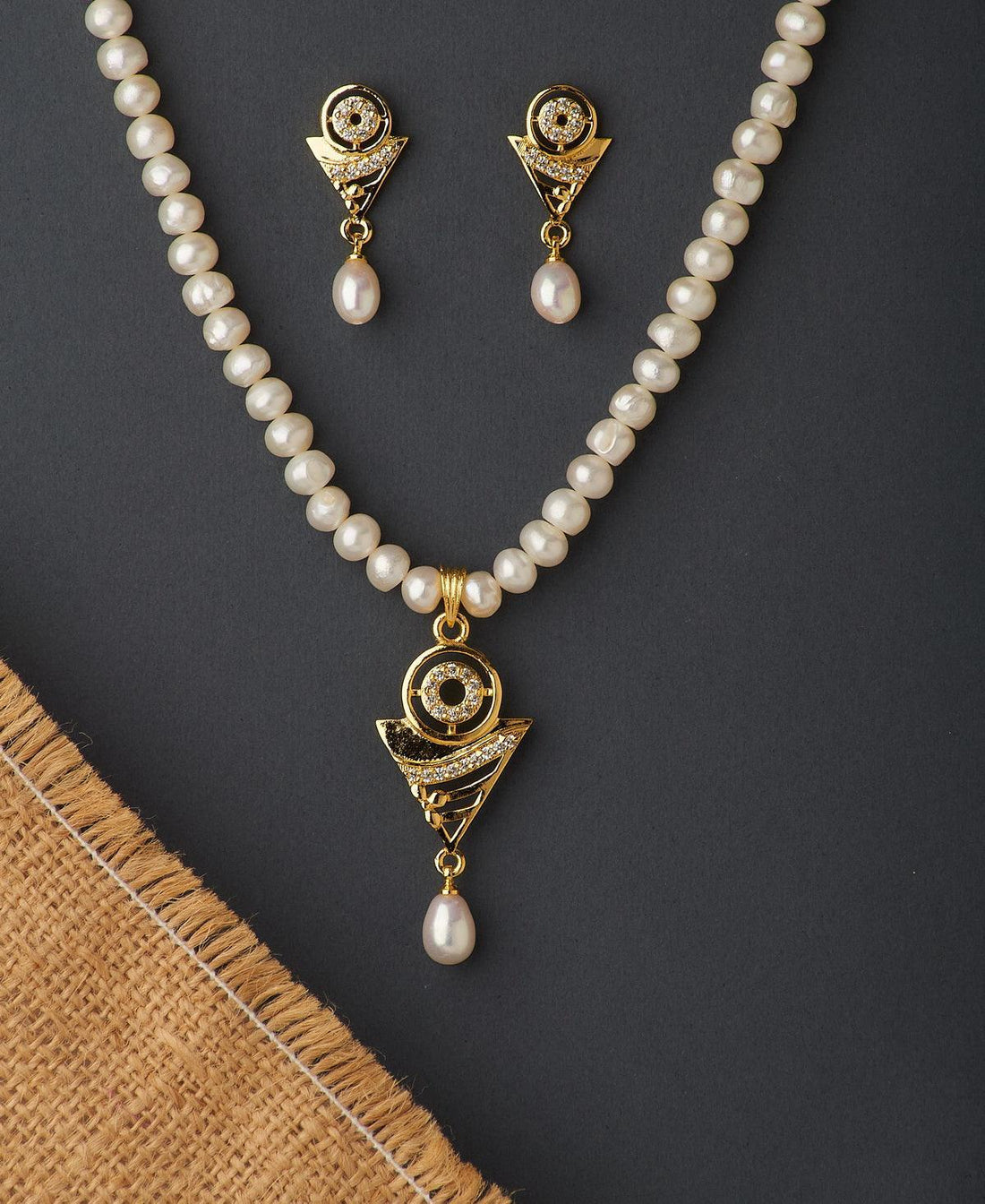 Trendy Real Pearl Necklace Set - Chandrani Pearls