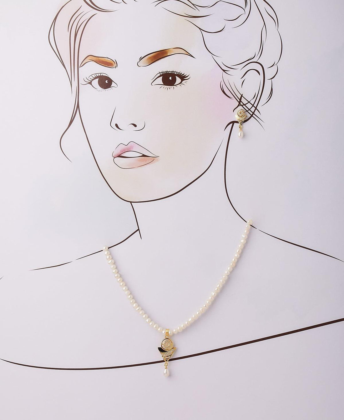 Trendy Real Pearl Necklace Set - Chandrani Pearls
