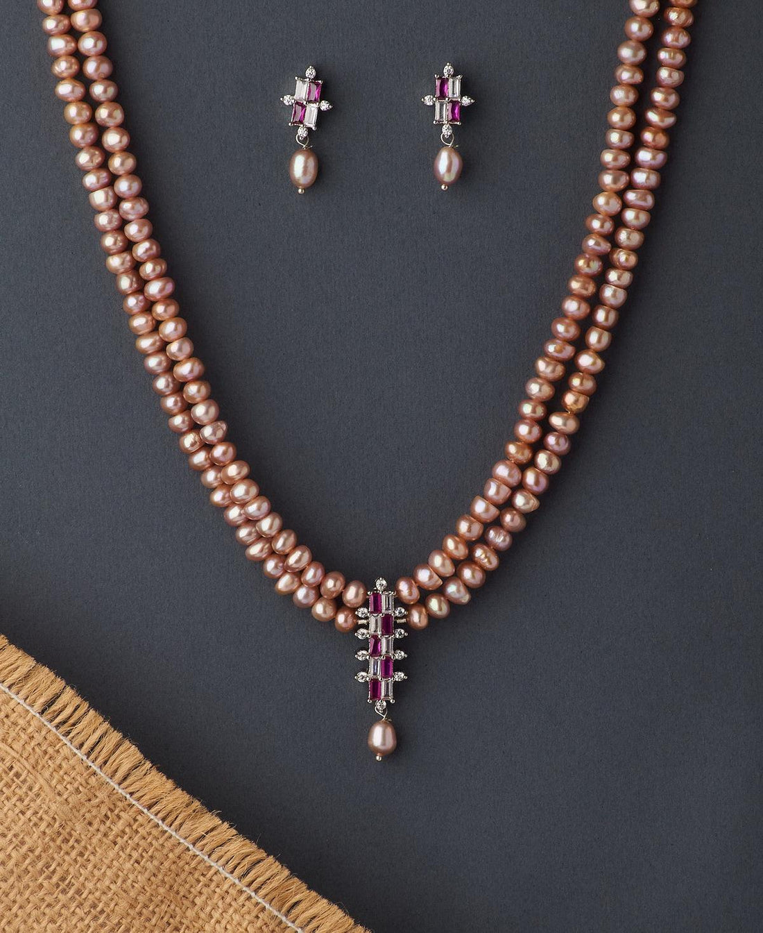 Trendy Real Pearl Necklace Set - Chandrani Pearls