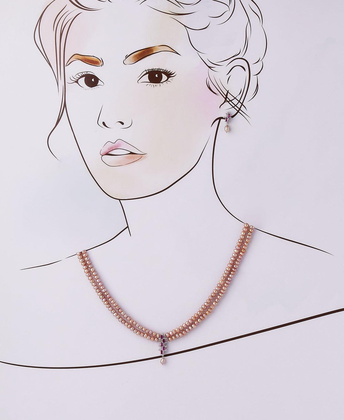 Trendy Real Pearl Necklace Set - Chandrani Pearls