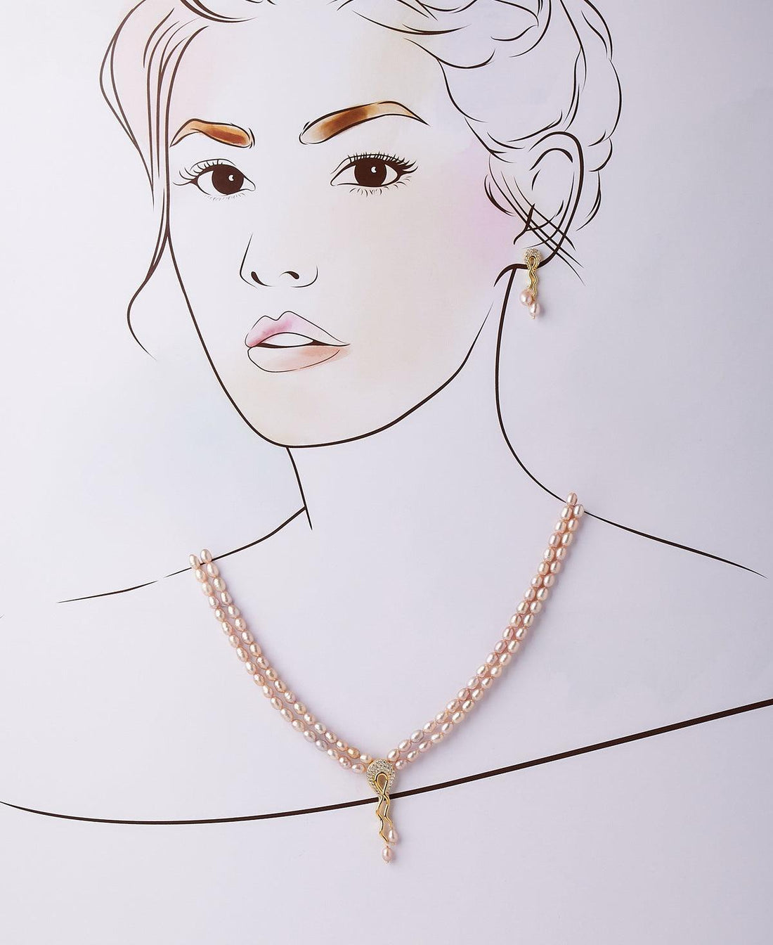 Trendy Real Pearl Necklace Set - Chandrani Pearls