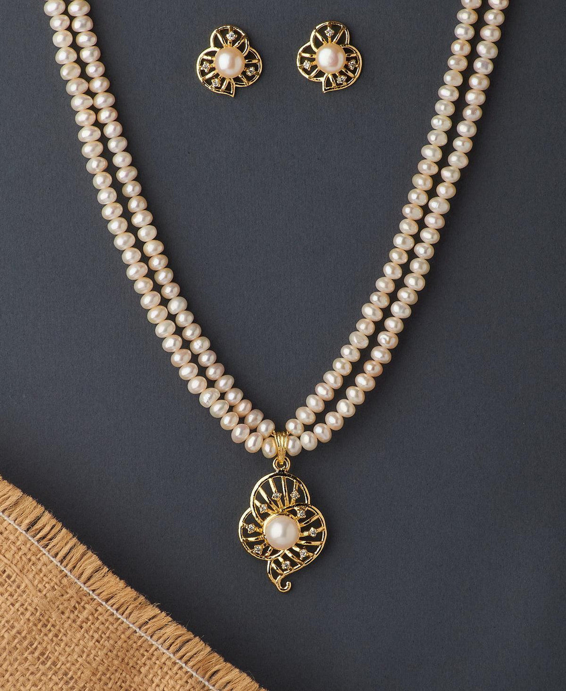 Trendy Real Pearl Necklace Set - Chandrani Pearls
