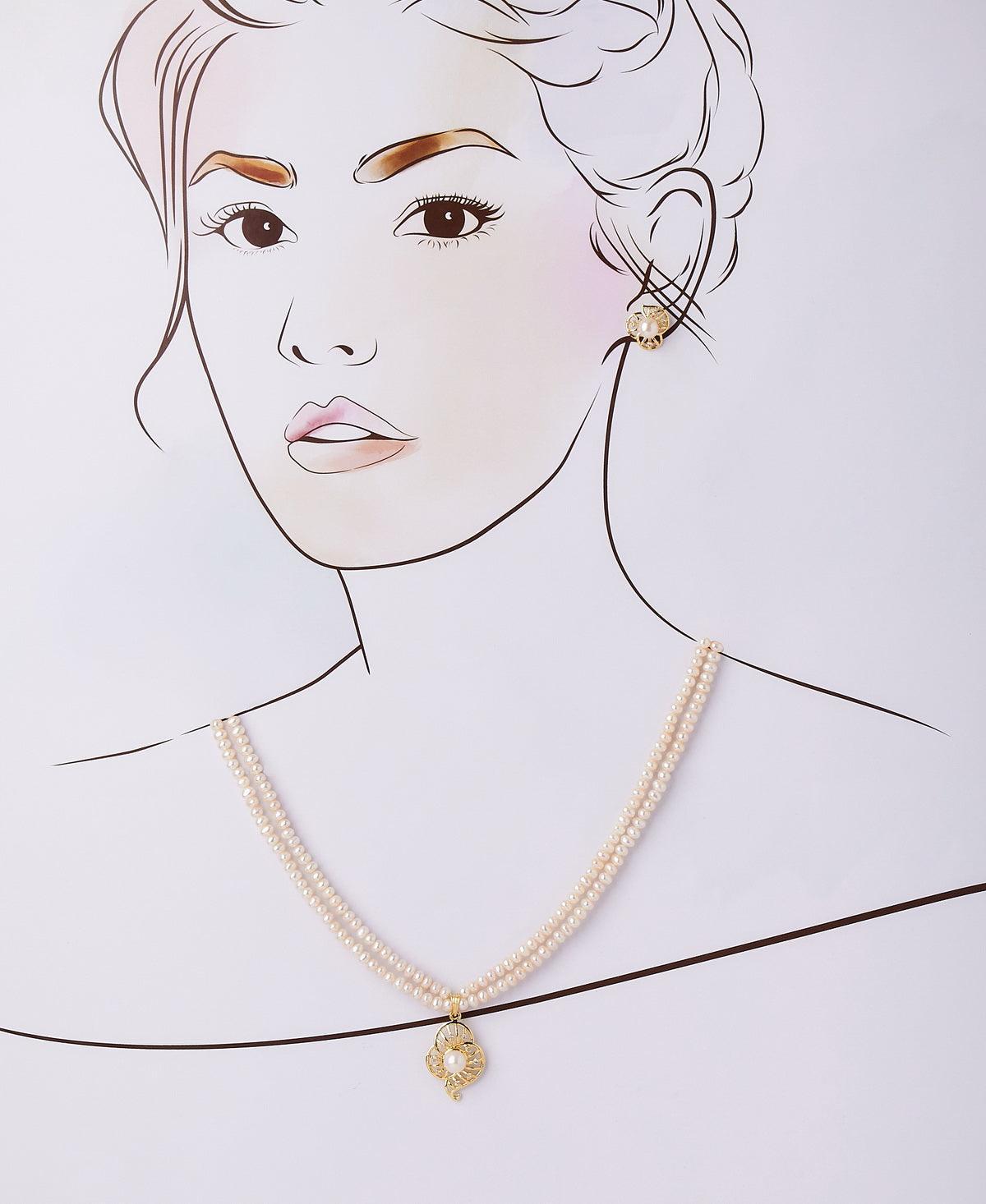 Trendy Real Pearl Necklace Set - Chandrani Pearls